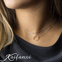 stainless steel necklace necklace kaifanxi multi layer trend pearls hairstyle imitation necklace for women