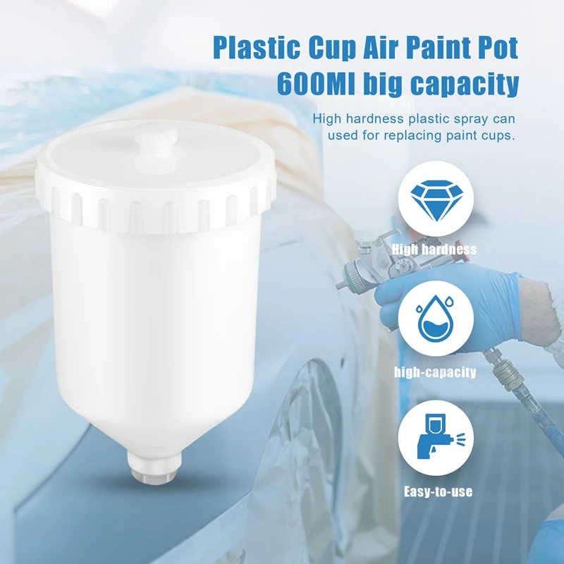 600 мл лейка для краски инструмент распыления воздуха пластиковый горшок