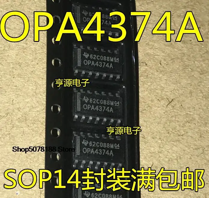 

Оригинальные OPA4374A OPA4374AIDR IC, новинка, быстрая доставка, 5 шт.