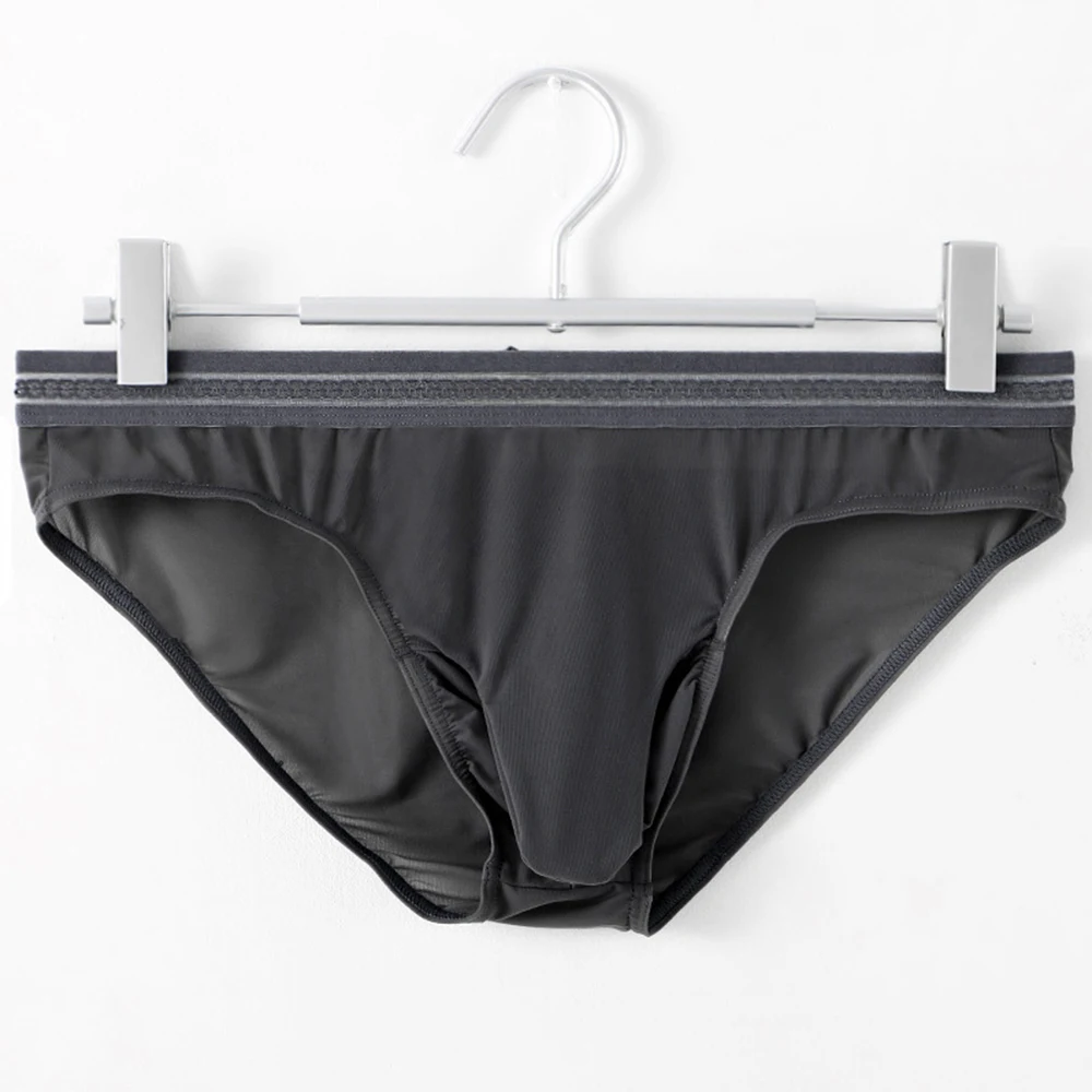 

Male Men Panties Briefs Underpant Underwear Breathable Bulge Pouch Solid Color Comfortable Elasticity G-String