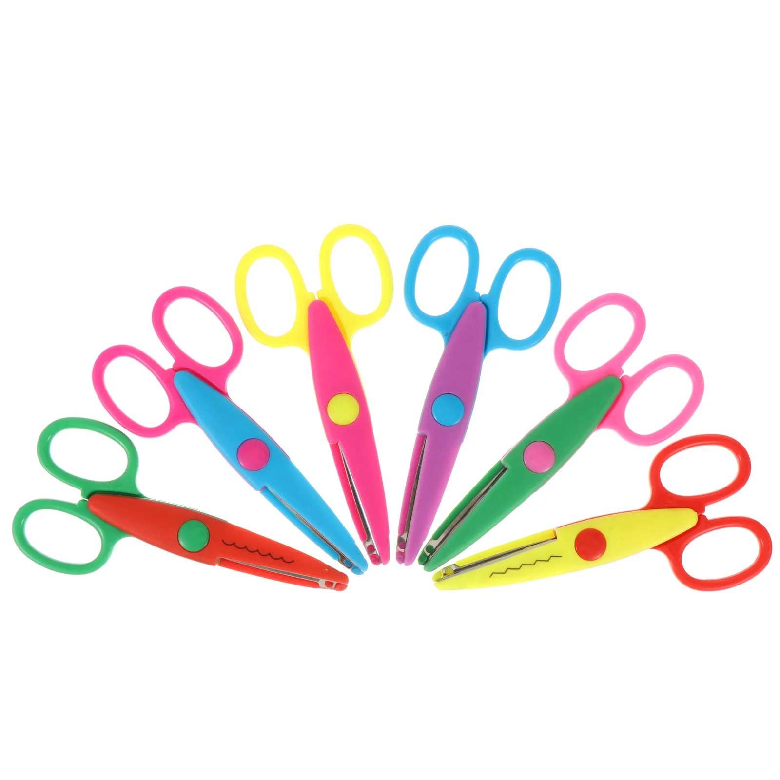 

6pcs DIY Craft Scissors Scrapbooking Scissors Practical Craft Punch Edging Scissors Paper Crafting Scissors Paper cutter