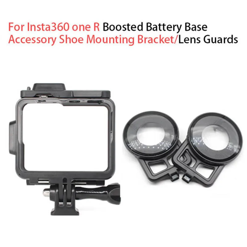

Insta360 ONE RS R Boosted Battery Base Mounting Bracket/Accessory For Insta 360 ONE RS Frame Protection Holder With 2 Cold Shoe