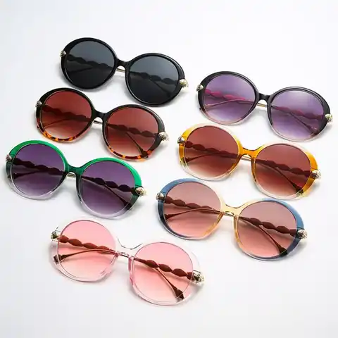 Стильные Простые солнцезащитные очки Индивидуальные женские очки от УФ изысканные металлические очки с защитой от солнца в круглой оправе