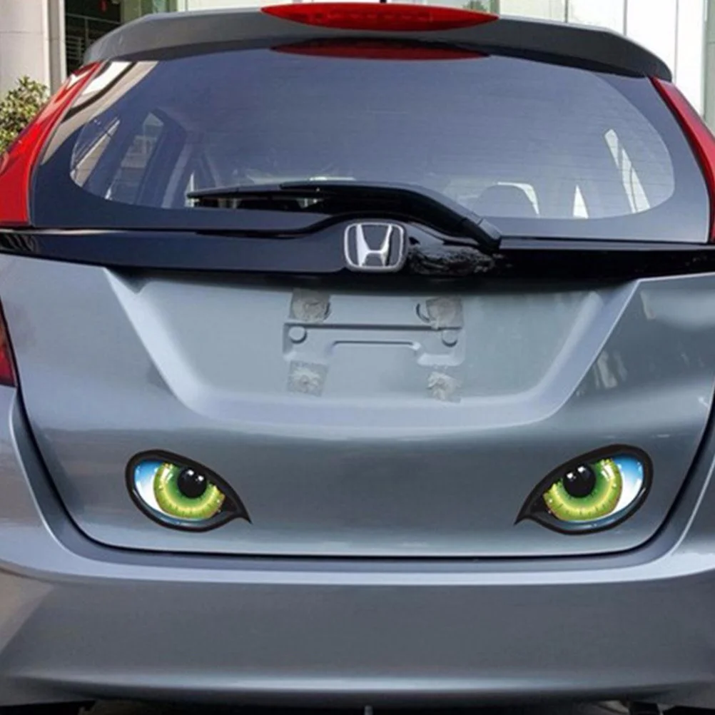 

2 Pcs Funny Car Sticker Stickers Cartoon Empty Fuel Tank Gas Gauge Consumption Decal Automotive