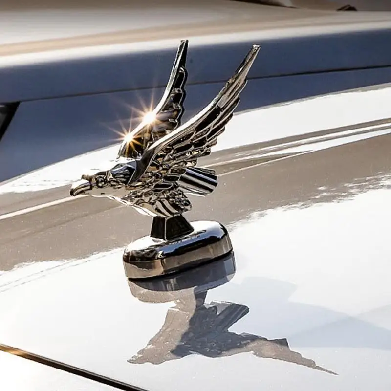 

Car Hood Front Ornament 3D Flying Eagle Emblem Strong Toughness Self-Adhesive Eagle Stickers Car Decal For Auto Styling