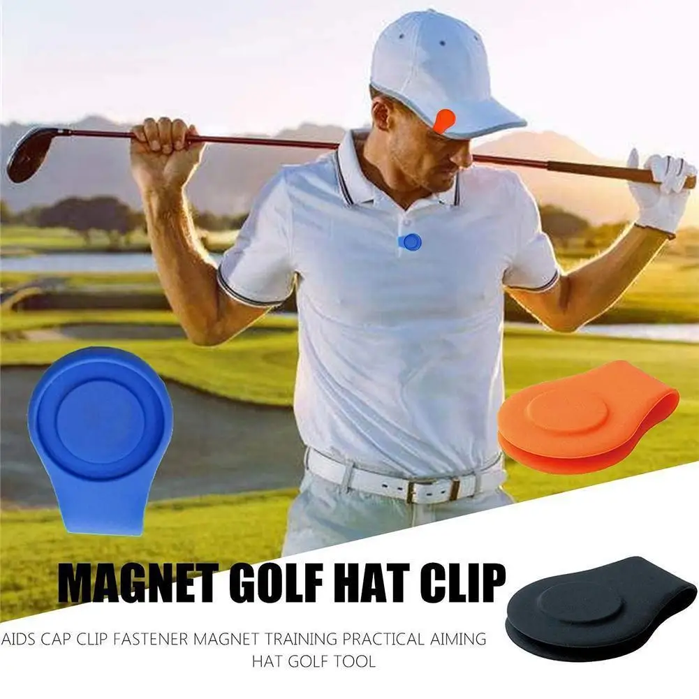 

2pcs Golf Hat Clip Golf Ball Aiming Silicone Marker Hat Golf Clip Quality Aid Professional Accessorie Training High Mag Y1n4