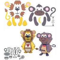 new arrival 2022 cute lion clear stamp cutting dies stencils for scrapbooking paper making embossing frame card craft
