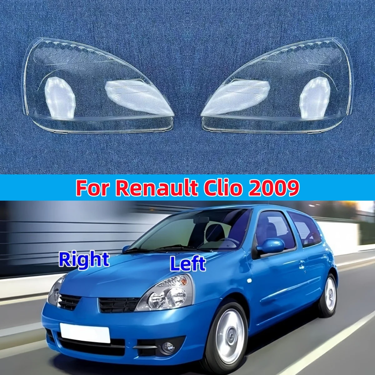 

Аксессуары для Renault Clio 2009, автомобильные фары, стекло лампы, замена оригинального абажура