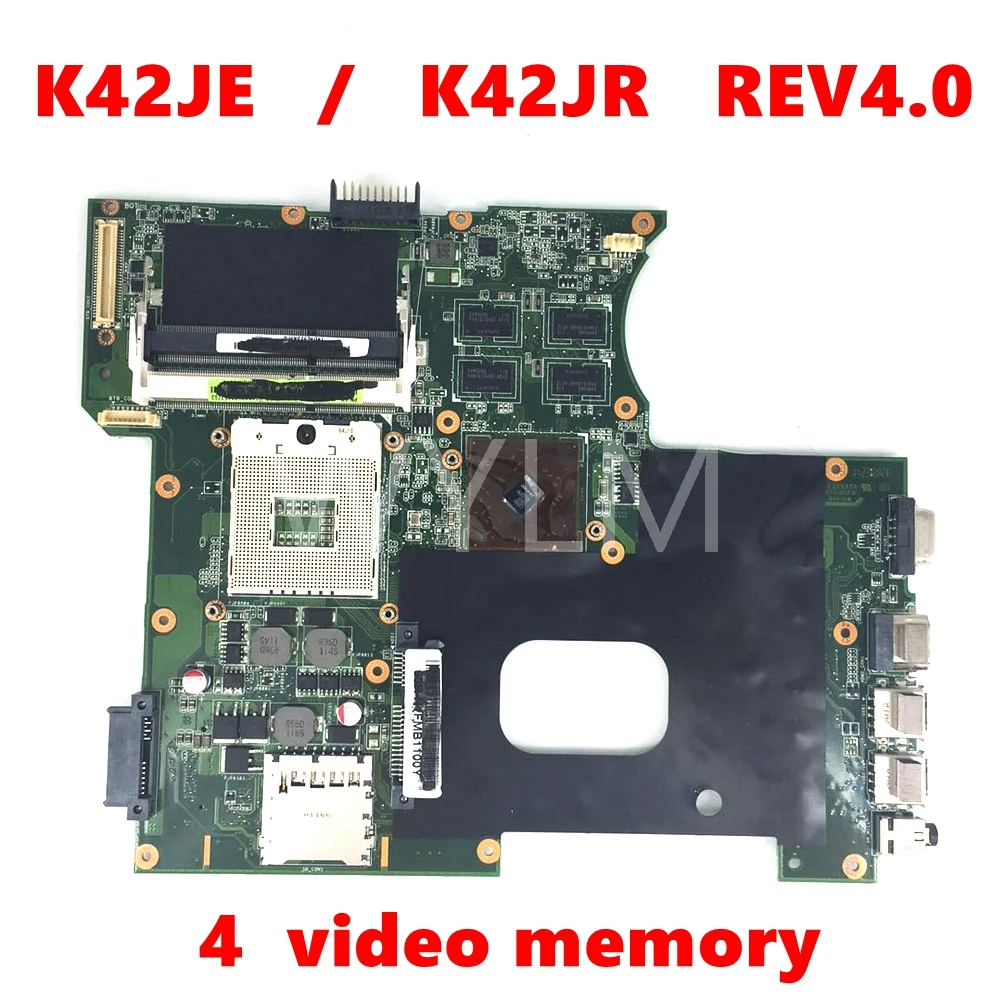 

K42JZ 4 видеокарта 512M материнская плата REV4.0/4,1 для ASUS A42J X42J K42J K42JR JK JE JZ JY материнская плата для ноутбука протестирована работает