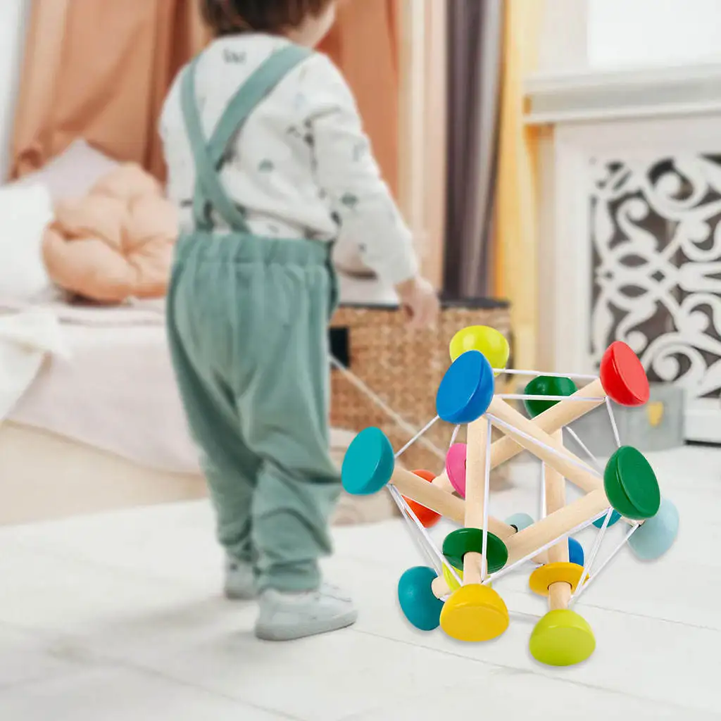 Детские развивающие игрушки деревянные детские захватывающие надувные мячи