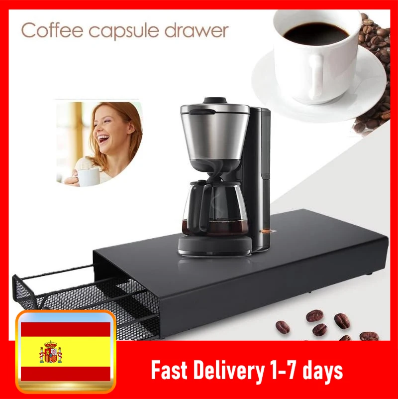 

40 кофейных комодов, держатель для капсул, коробка для хранения, стойка, стойка, практичные кофейные полки для Nespresso, органайзер для кофейных ...