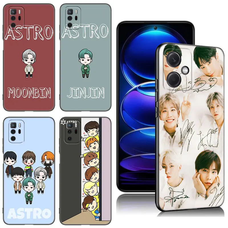 Черный силиконовый чехол для телефона Astro Kpop Music Xiaomi Redmi Note 10 11 11S 12 13 Pro 4G Plus 10S 12S 11T 5G
