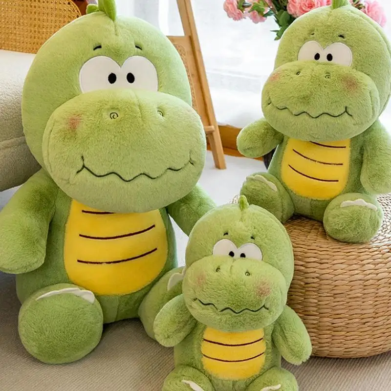 Милый динозавр плюшевый зеленый мягкая игрушка мягкий домашний декор удобная