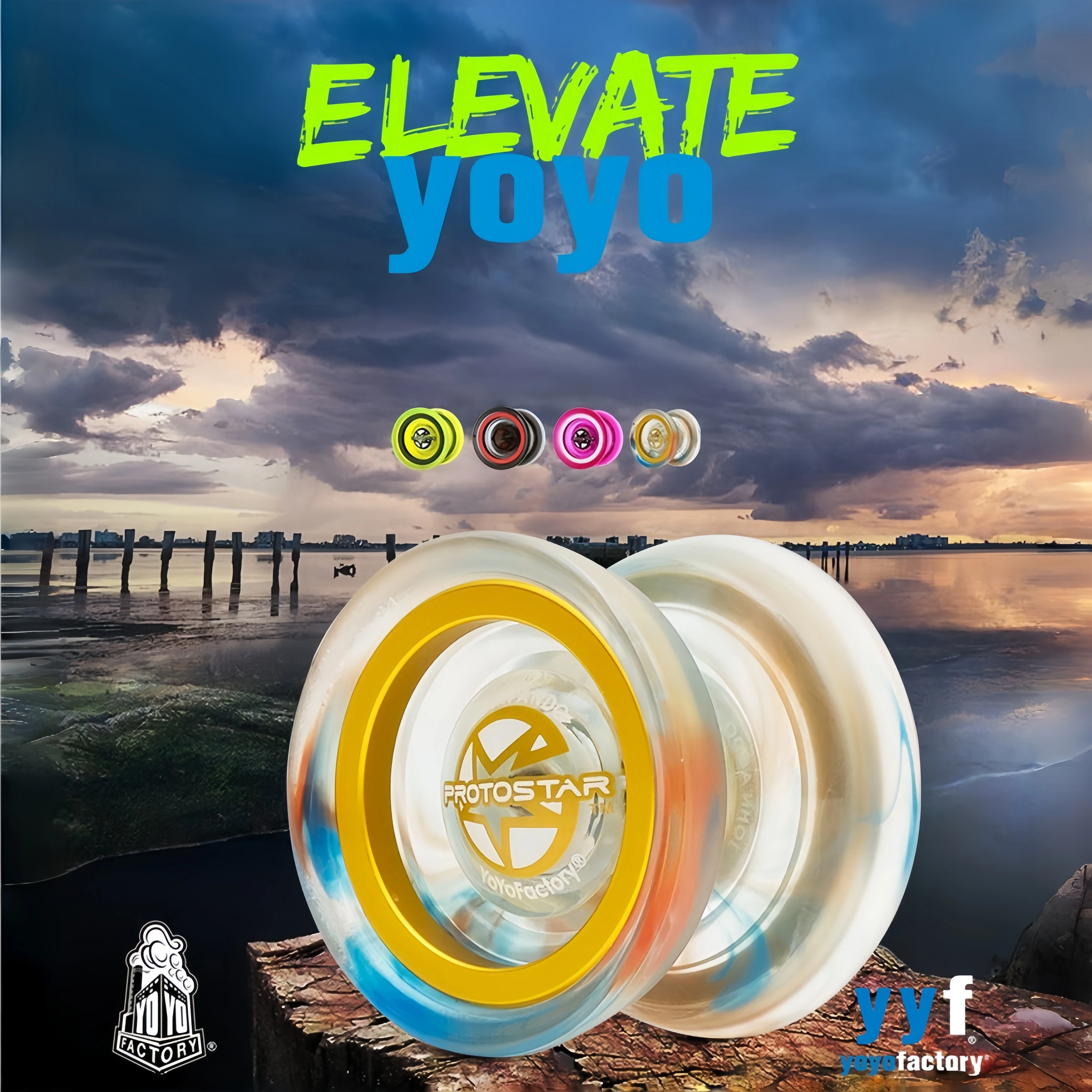 Фото Профессиональное йо-йо Yoyofactory PROTOSTAR из пластика с металлическим кольцом №1