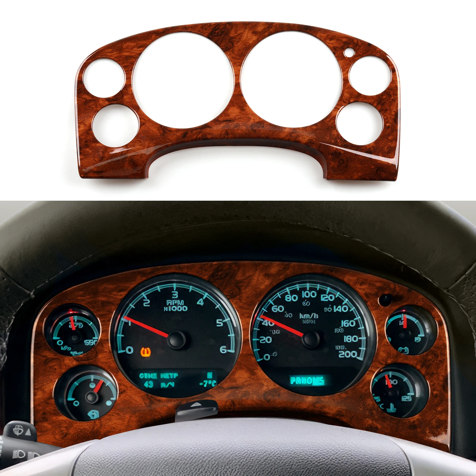 

Внутренняя наклейка на приборную панель автомобиля, для Chevrolet Avalanche Silverado Suburban Tahoe GMC Sierra Yukon XL 2007-2014, аксессуары