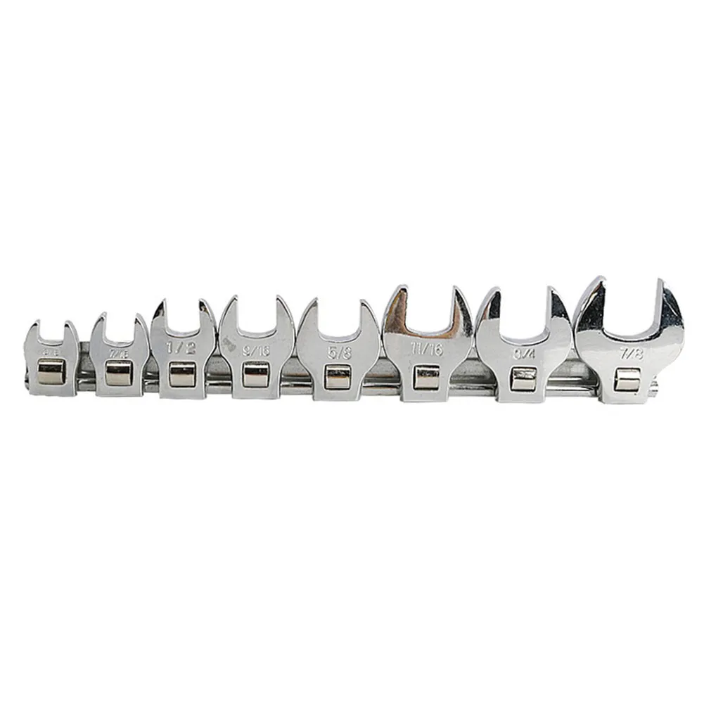 

Ratchet Wrench Wrench Automotive Shop 3/8 Inch Interchangeable Heads Movable Open Tie Up Drive Crowfoot Wrench
