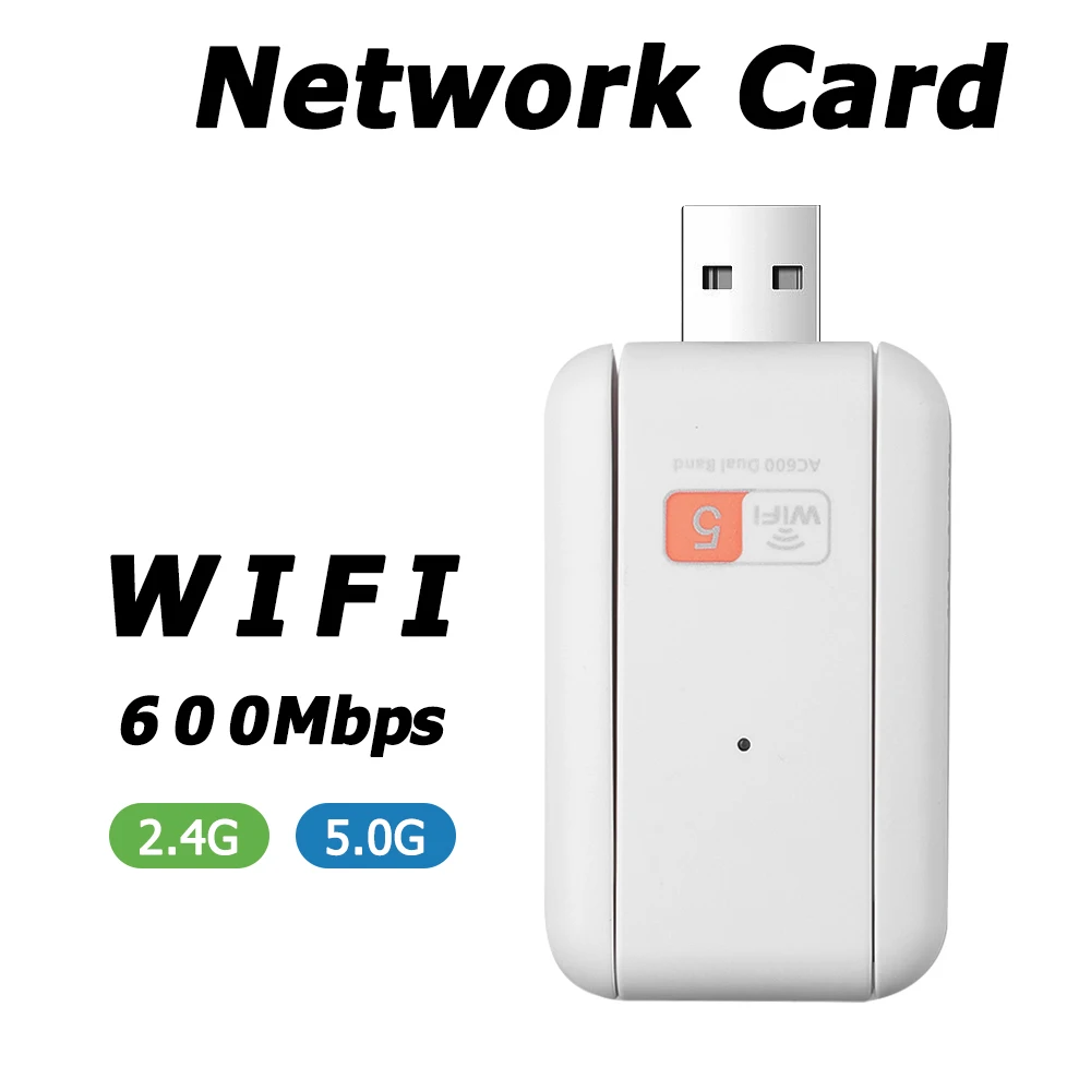 

Dual-band Wireless network card 600Mbps Wifi adapter 2.4G 5G USB Wifi Signal Repeater Router Transmitter 802.11ac PC For Windows