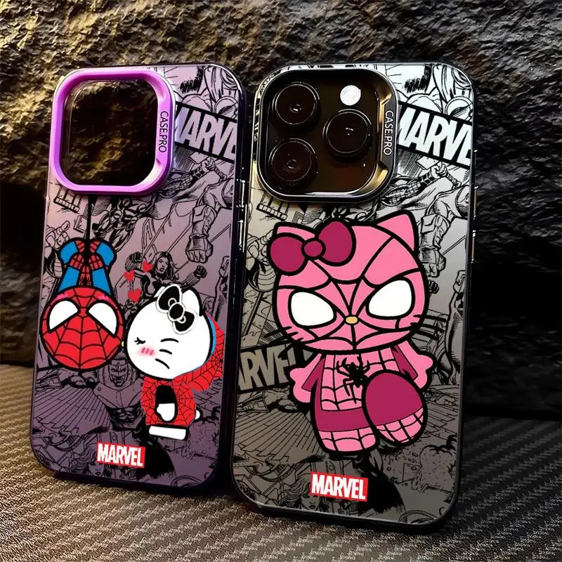Marvel Sipiderman H-Hello K-Kitty чехол для телефона OPPO Reno 6 7 10 Pro 7Z 8T A17 A38 A53 A55 A37 A58 A74 A76 A78 A98 4G 5G Copa