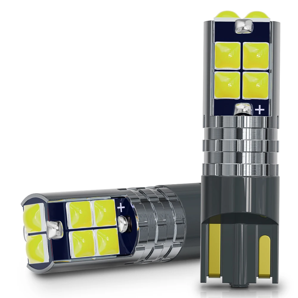 2 предмета супер яркий T10 W5W 194 168 светодиодный 3D 3030 10 SMD Canbus автомобиля лампы