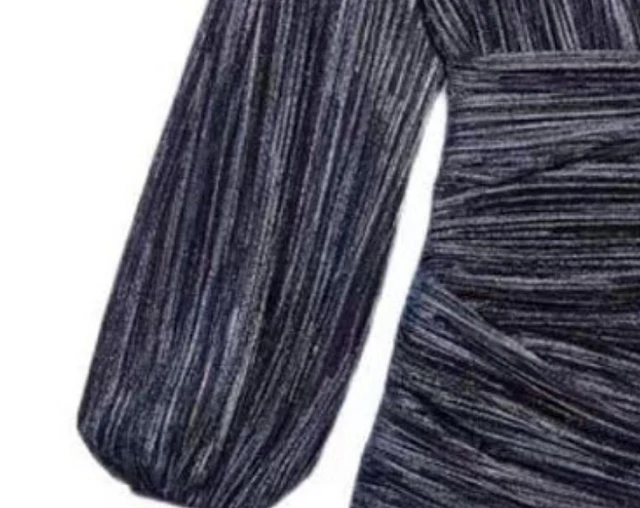 Women Dress 2022 Spring and Summer New Ruffled Bright Line V-neck Pleated Mini Dress 1 Women Dress 2022 Spring and Summer New Ruffled Bright Line V-neck Pleated Mini Dress 1