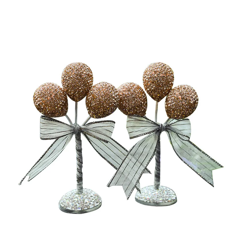 Новые автомобильные Креативные украшения в виде воздушных шаров с алмазной