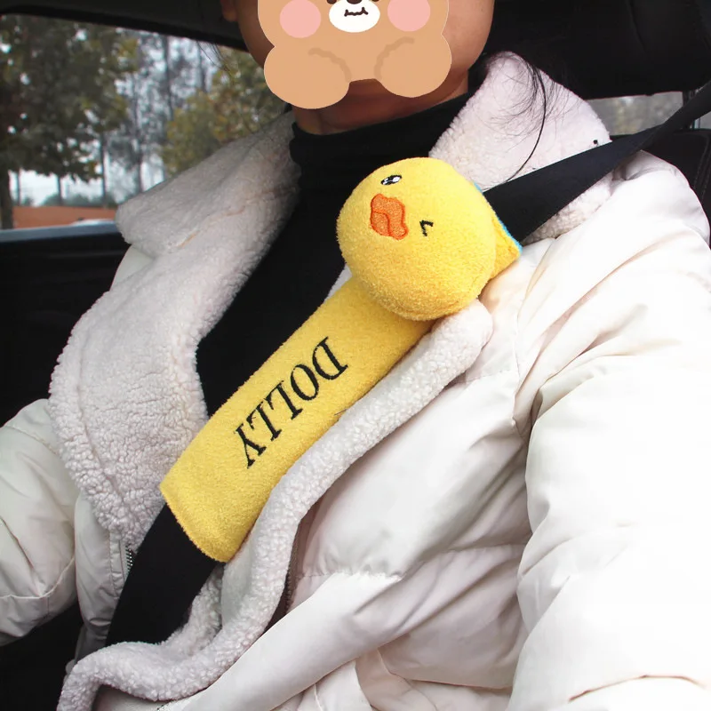 

Car Seatbelt Cover Cute Cartoon Seat Belt Harness Cushion Shoulder Strap Protector Pad for Children Kids Toy animal Ornaments