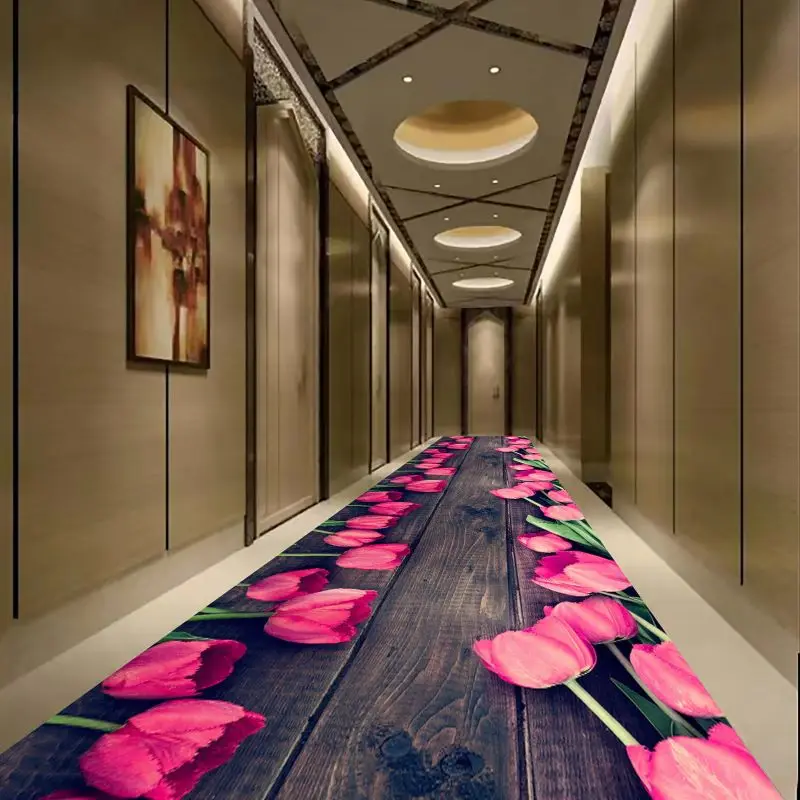 

home decoraction luxury Carpets Living Room Porch Anti Slip Area Rugs Hallway Corridor Aisle Restaurant Wedding Decor