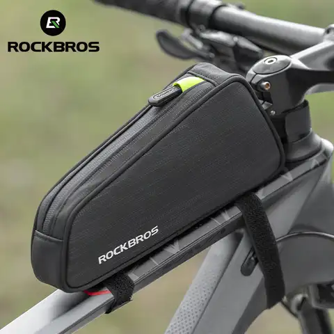 Велосумка ROCKBROS, водонепроницаемая рама на переднюю трубу велосипеда, объем 1,1 л, светоотражающая