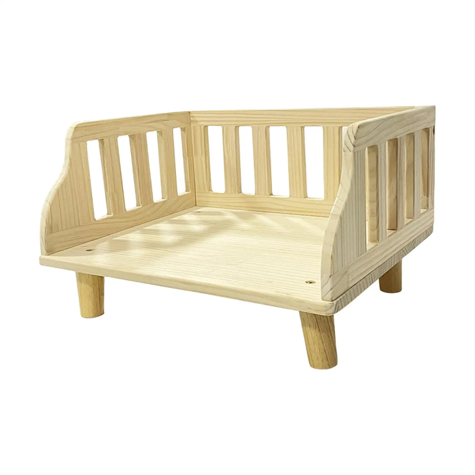 Полузакрытая прочная кровать для собаки с фоторамкой