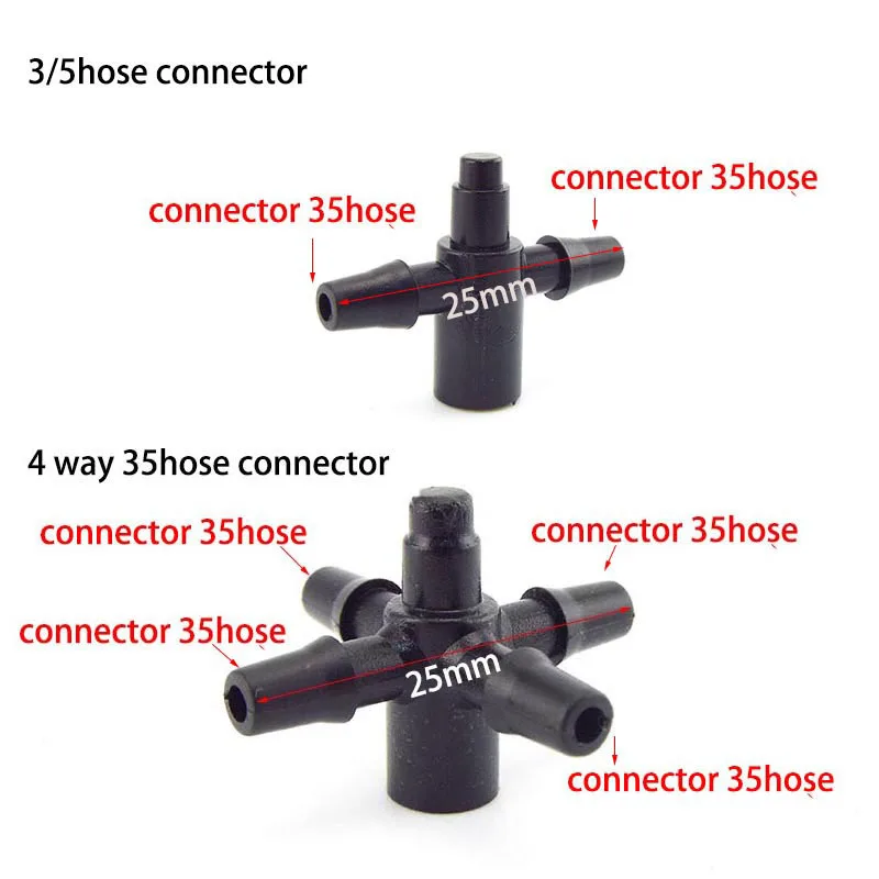 10 шт. 1/8 &quot2 4 направления стрелка капельное орошение садовая вода инструменты