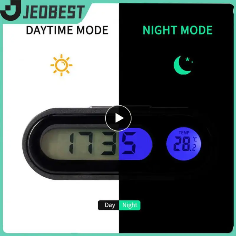 

Mini Electronic Car Clock Time Watch Durable Auto Clocks Portable Universal Luminous Thermometer Car Styling Accessories