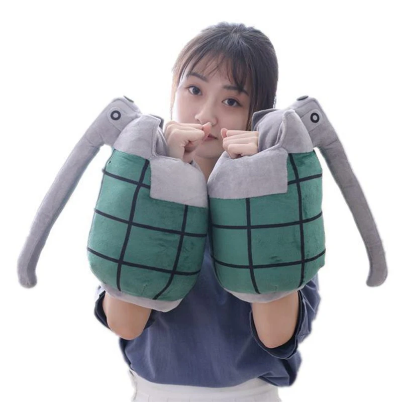 

Anime Grenade Plush Gloves Soft Pillow Stuffed Toys Arm Warmer Cosplay Costume