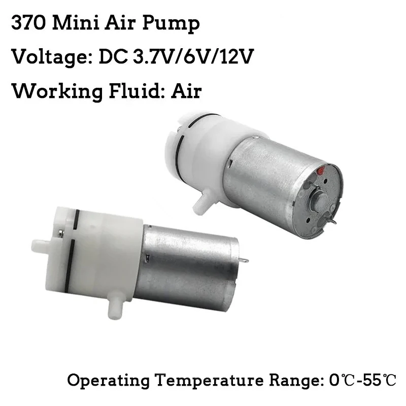 

370 Mini Air Pump 3.7V 6V 12V Electric Micro Vacuum Booster Motor for Beauty Instrument Medical Treatment Breast Pump Noise 65db