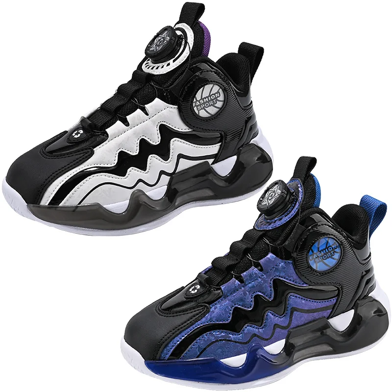 

31-40 New Youth Children's Outdoor Sport Footwear Boys' And Girls' Shoes Student School Sports Training Basketball Shoes