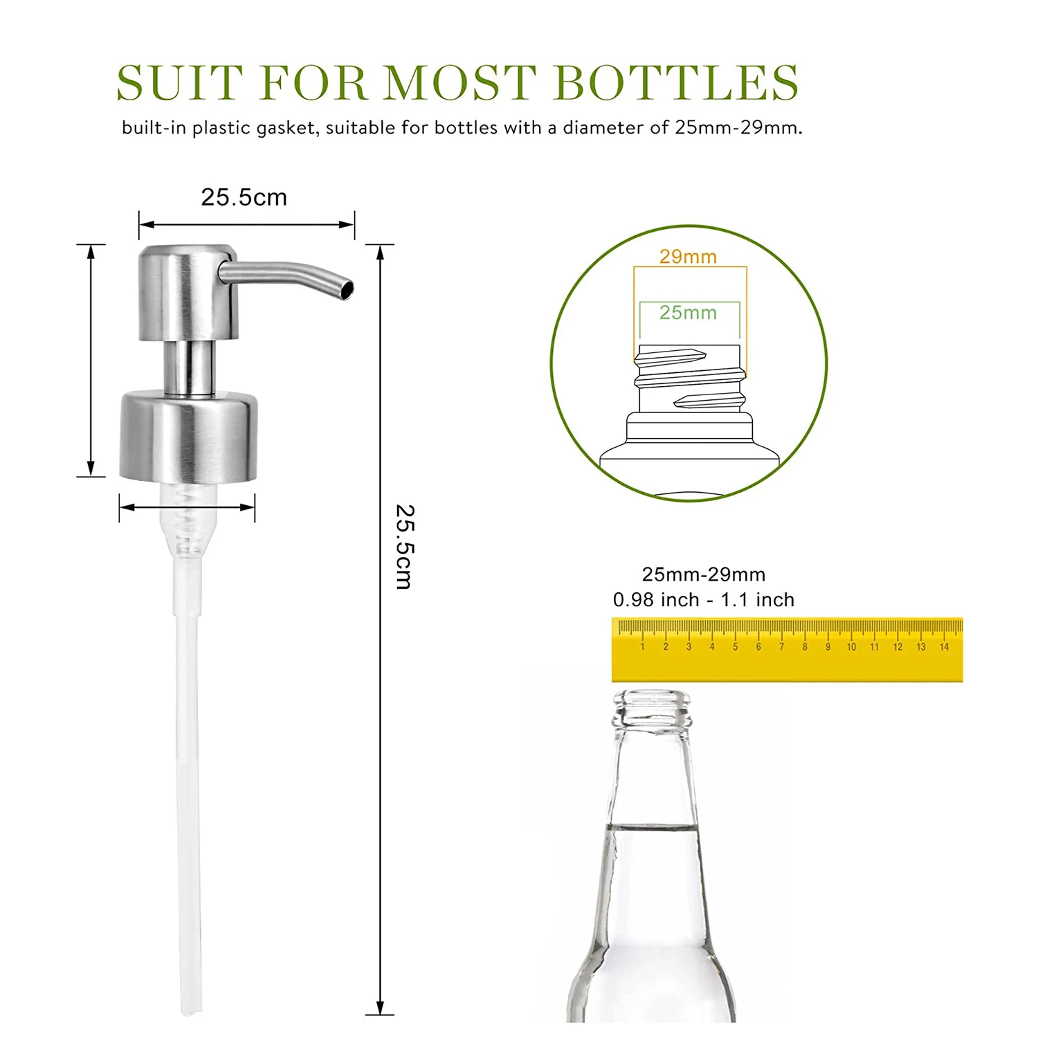 4 шт. сменный насос для дозатора мыла из нержавеющей стали лосьона обычных