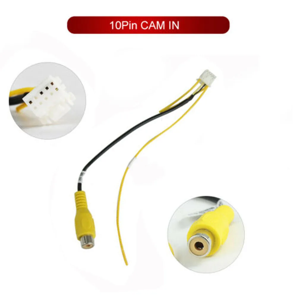 

Connector Cable Adaptor For Car Stereo Radio DVD RCA Reversing Rear View