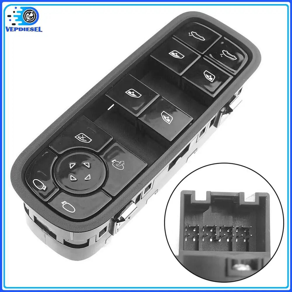 

971959858C Новый левый главный переключатель стеклоподъемника водителя для Porsche Cayenne Panamera 2017-2022 971 959 858 C HUO Автомобильные аксессуары