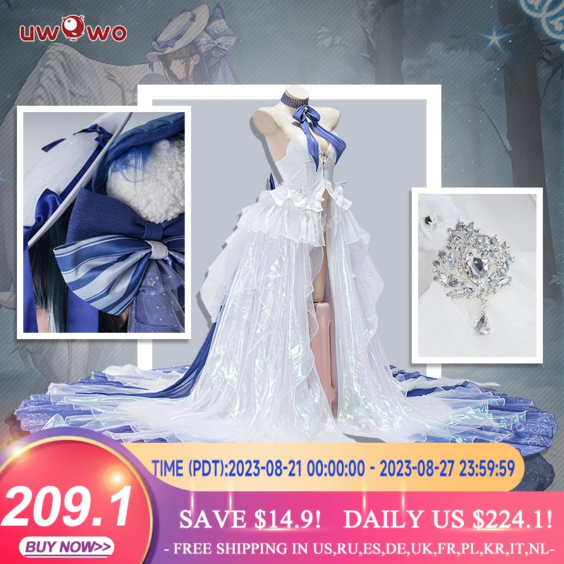 

In Stock UWOWO Game Azur Lane HMS Cheshire Cosplay Costume S-3XL L2D Attire Cat and the White Steed Cosplay Costume