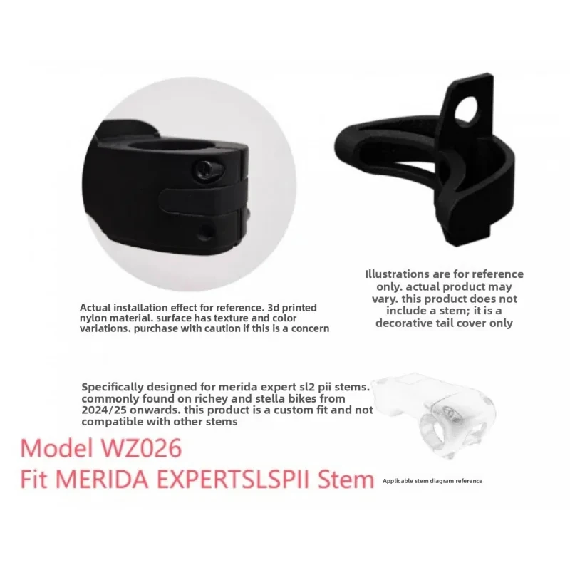 Фото Крышка выноса руля для FSA NS SMR OS185 и MERIDA EXPERT SL, 3D-печатная нейлоновая заглушка MJF для велосипедов Reacto Scultura №3