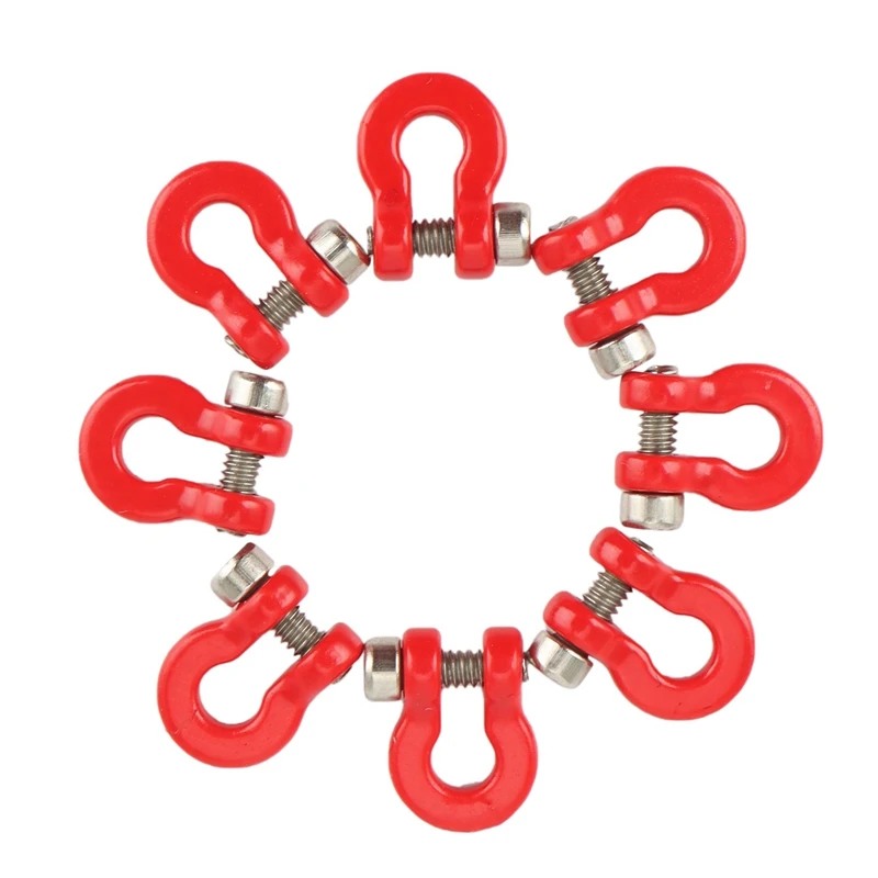 

2023 Hot-24Pcs Metal Bumper Trailer Hook Tow Shackle Rescue Hook For 1/24 RC Crawler Car Axial SCX24 Upgrade Parts Accessories