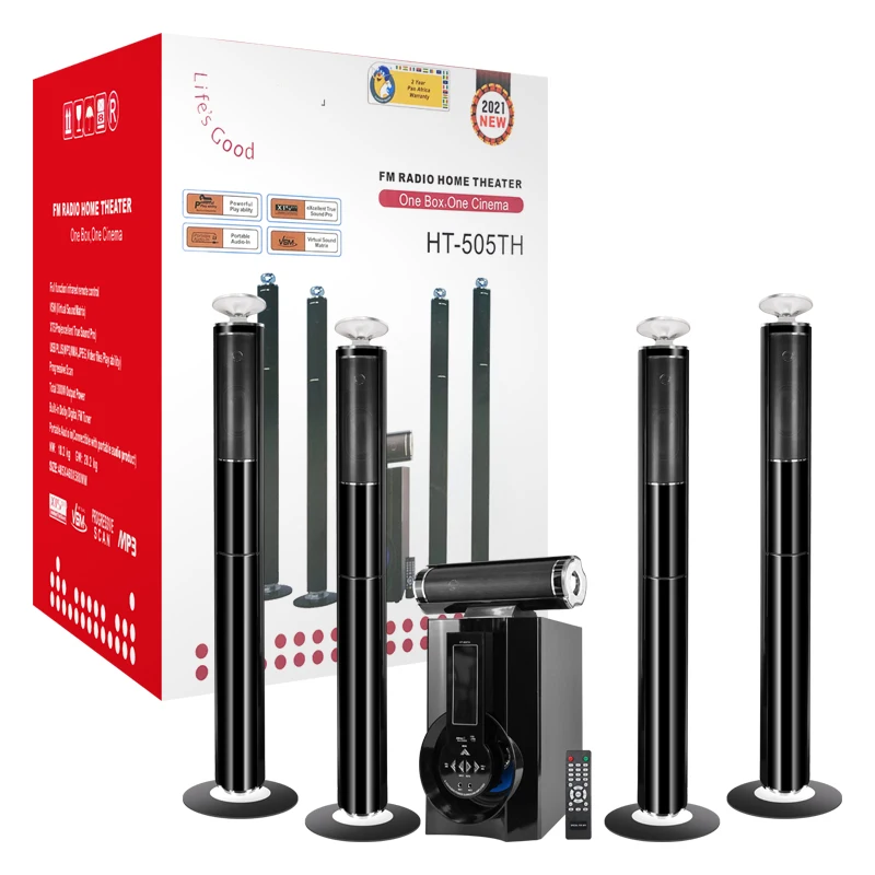 Деревянная система Karaoke 5.1 Tower для продажи