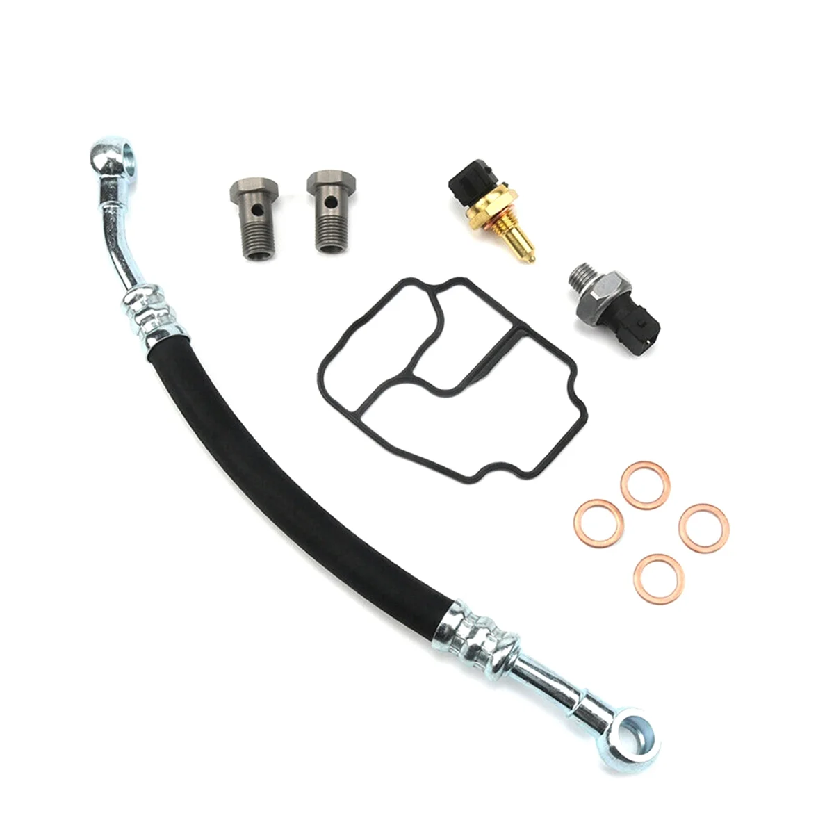 Масляный шланг двигателя Комплект прокладок корпуса масляного фильтра 11361705532