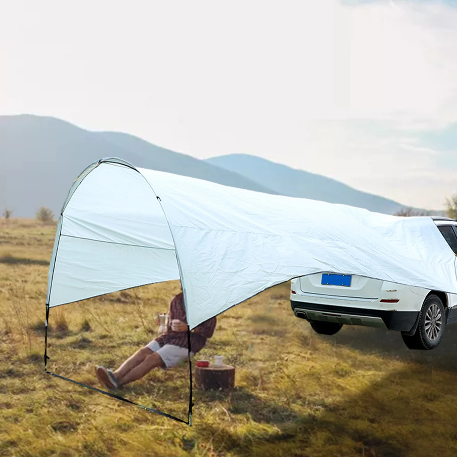 

Tailgate Shade Awning Tent Car Shade Canopy For Camping Camping Tents Lightweight Car Awning For Camping Travel Emergency Bugs