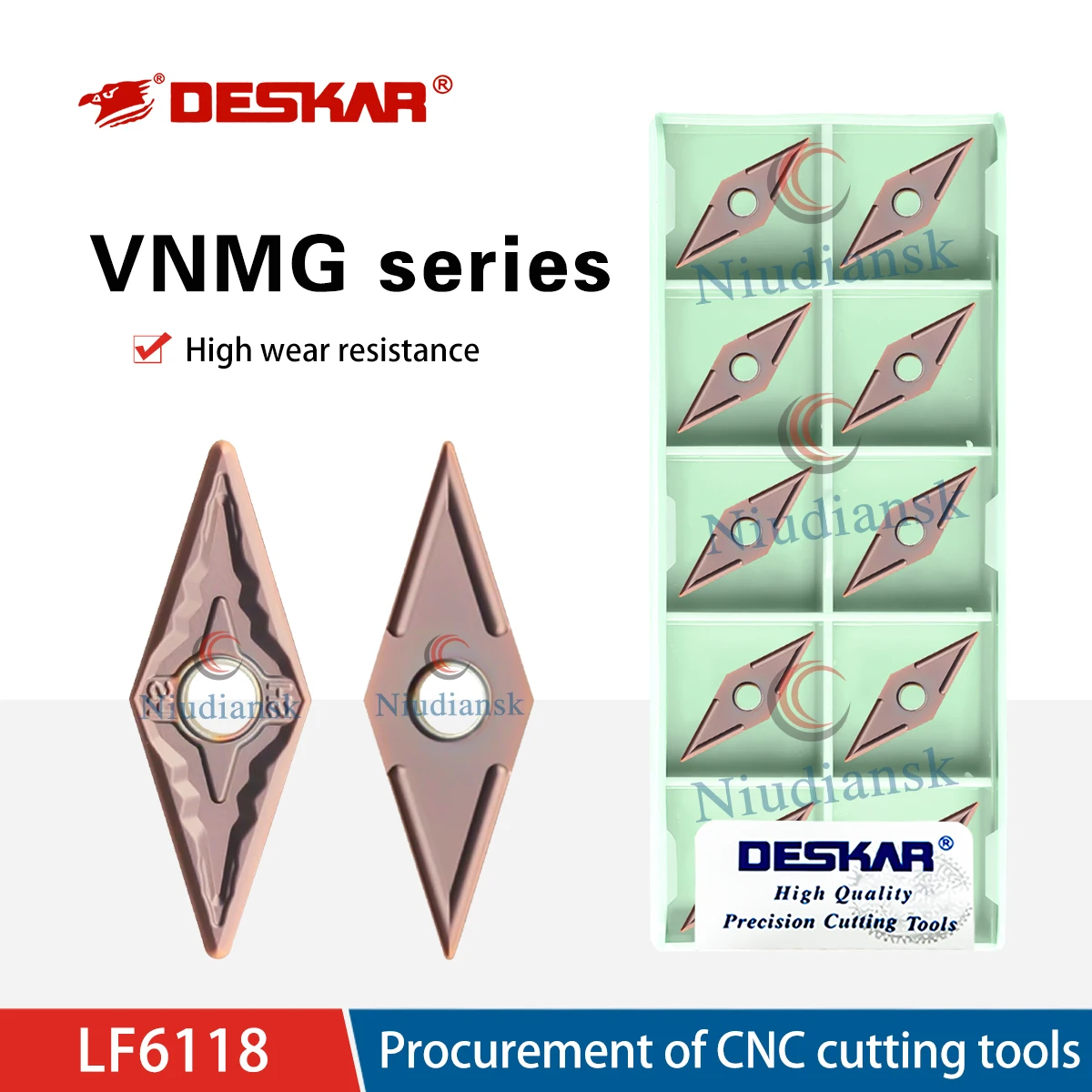 

VNMG160404 VNMG160408 MS HS LF6118 Токарный станок с ЧПУ Ромб Наружная циркулярная резка Токарные пластины Обработка нержавеющей стали Специальная