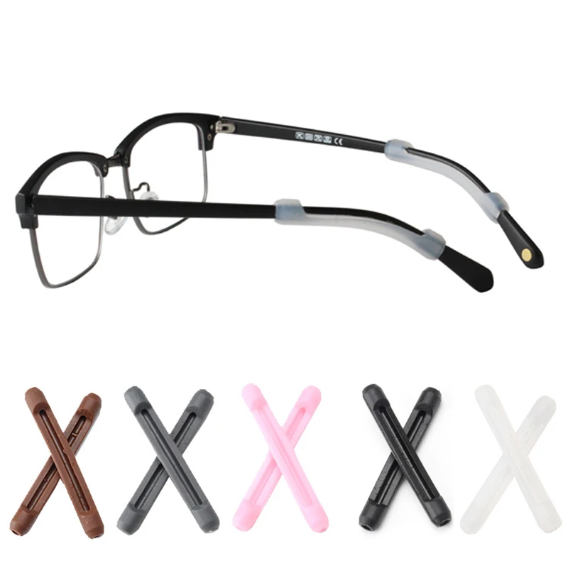

1 Pair Sunglasses Leg Cover Portable Anti Slip Silicone Glasses Ear Hooks For Kids And Adults Stylish Sports Soft Ear Hook