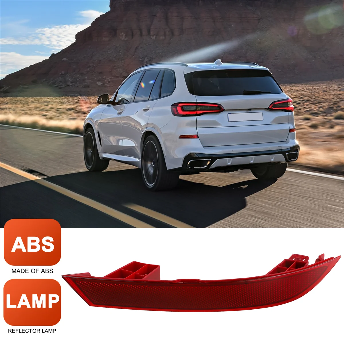 Панель отражателя заднего левого бампера 63147463973 Для BMW G05 X5 40iX 50iX 2018-2022