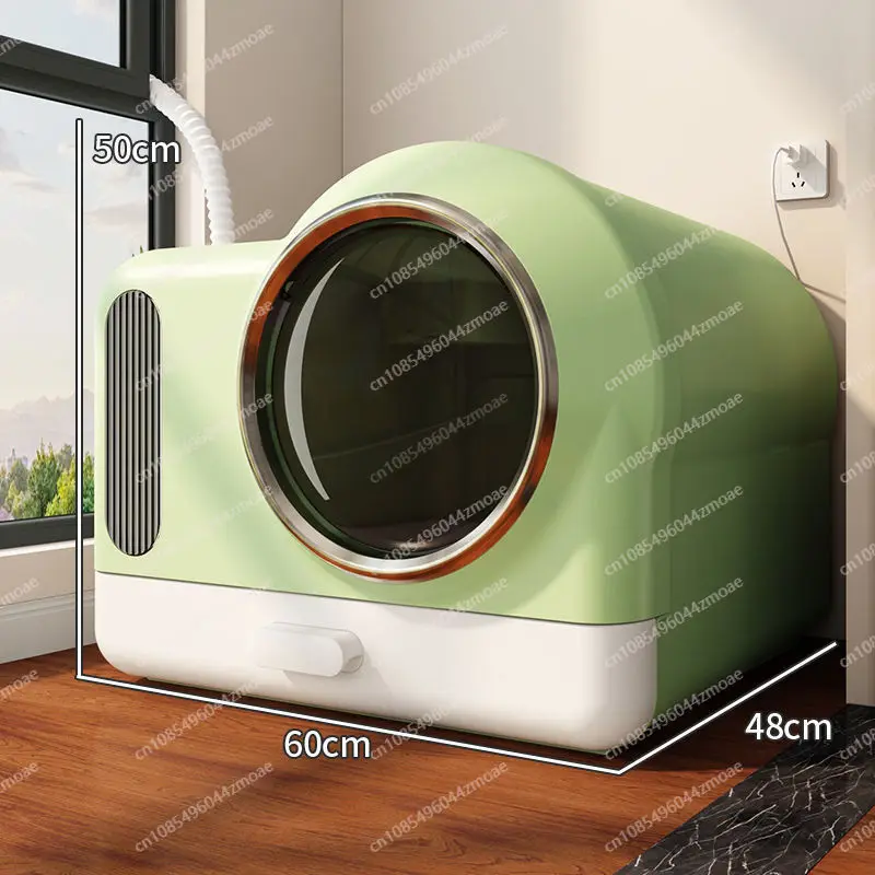 Фото Умный автоматический туалет для кошек Smart Fresh Air, увеличенный, с функцией дезодорации, полностью закрытый, выдвижной, с дезодорирующим эффектом №3
