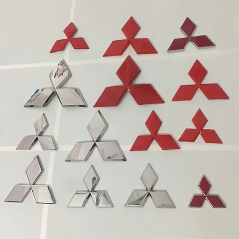 ABS автомобильный передний и задний значок, решетка, эмблема для Mitsubishi Ralliart Lancer ASX Colt Pajero Outlander Eclipse Delica EVO Grandis Colt