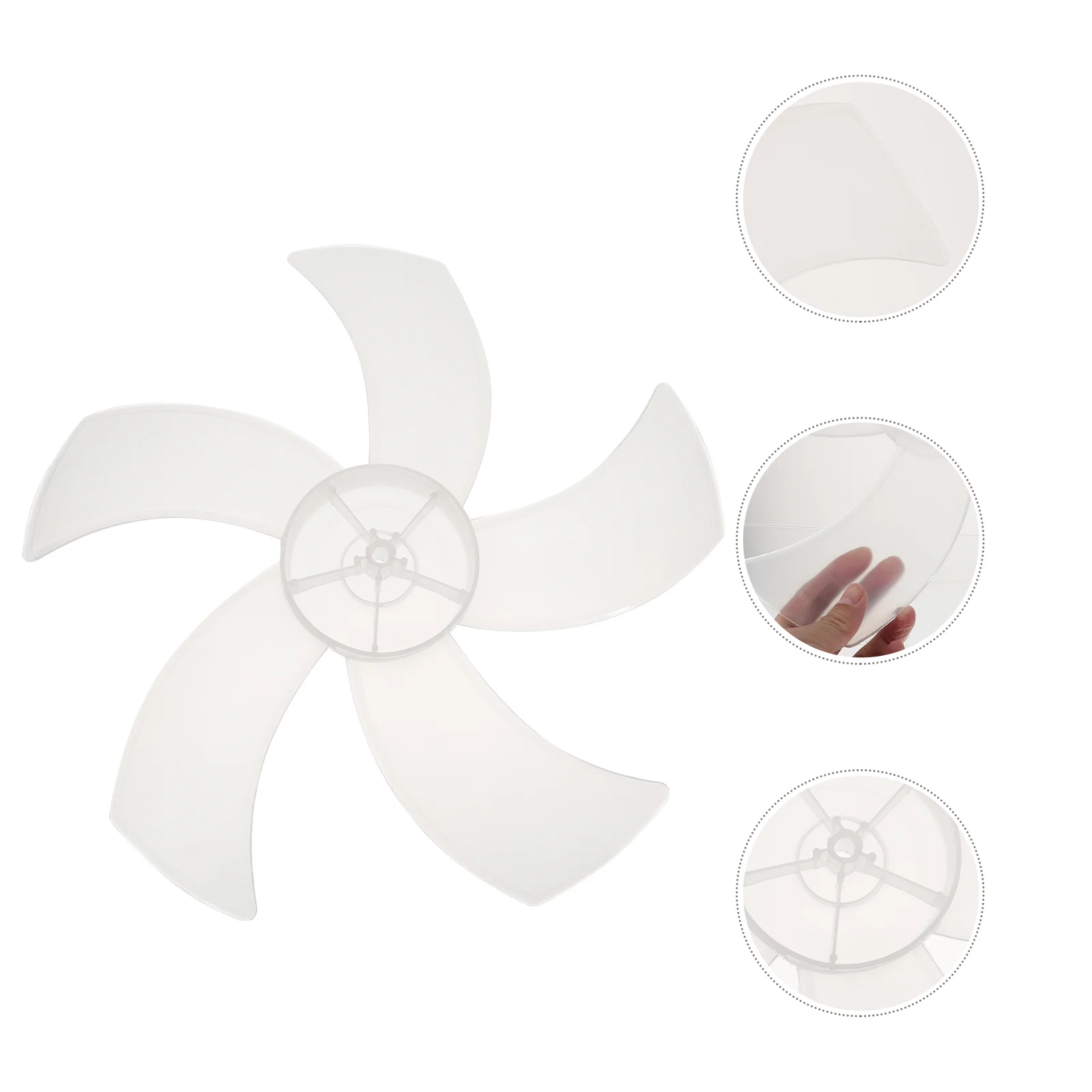 

2 Pcs Household Fans Wind Fan Supply Replacement Blades White Ceiling RV Practical Useful Plastic Substitution Home