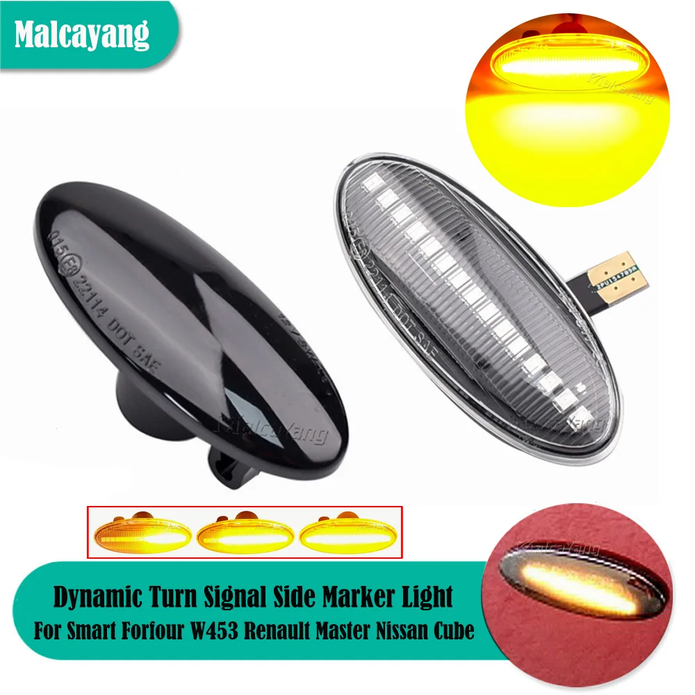 High Quality LED Dynamic Sequential Flashing Turn Signal Light For mercedes-benz Smart FORTWO 453 Forfour 451 450